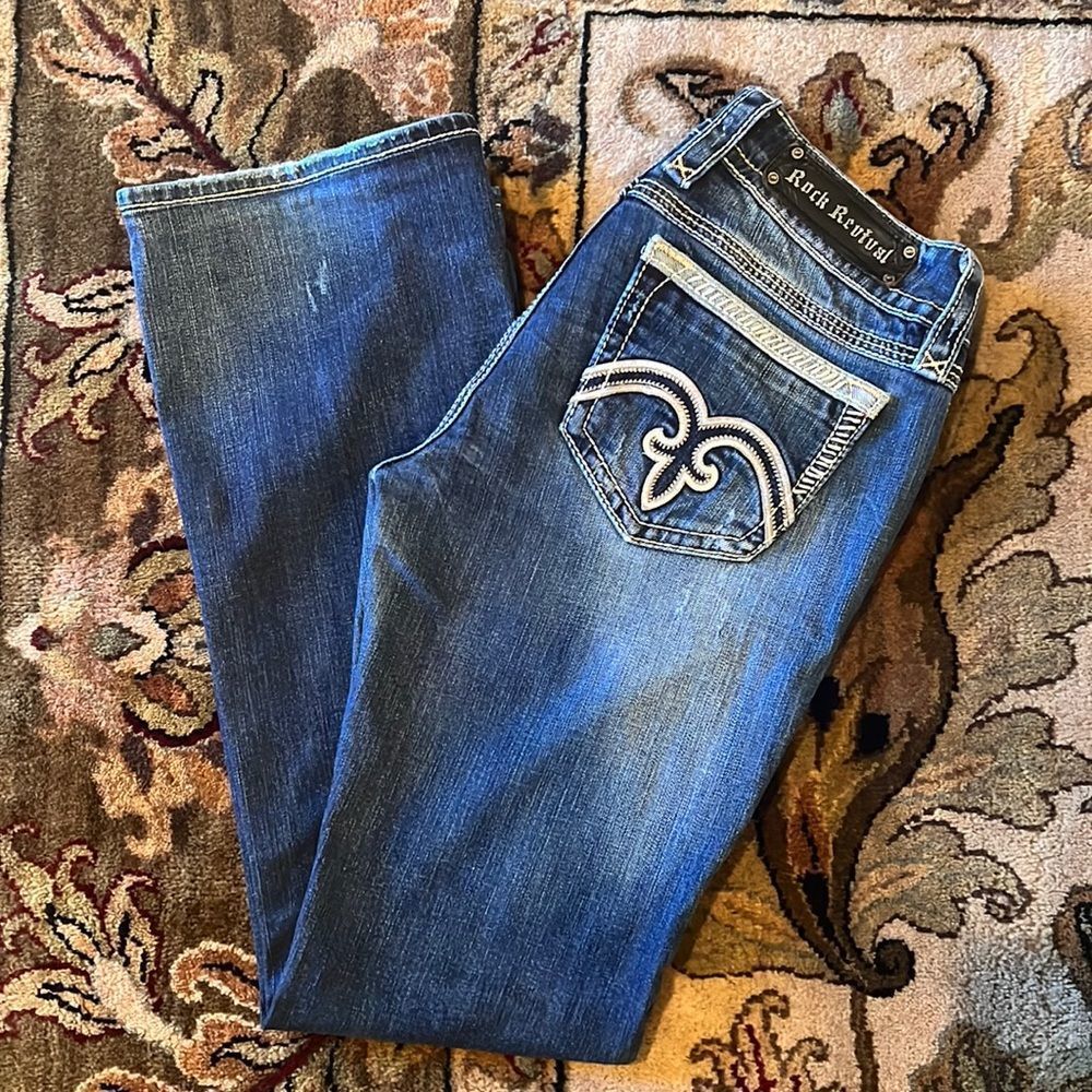 ⚜️ Rock Revival Boot Cut Jeans Size 31